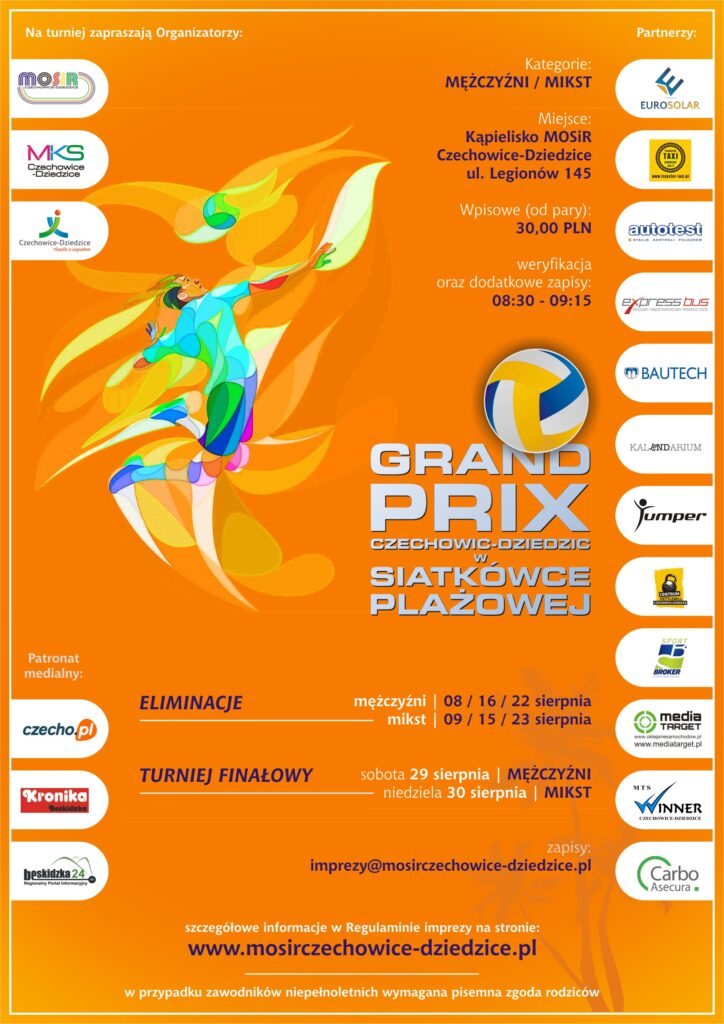 Finał Grand Prix w siatkówce plażowej-plakat