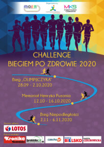 plakat Challenge biegiem po zdrowie 2020