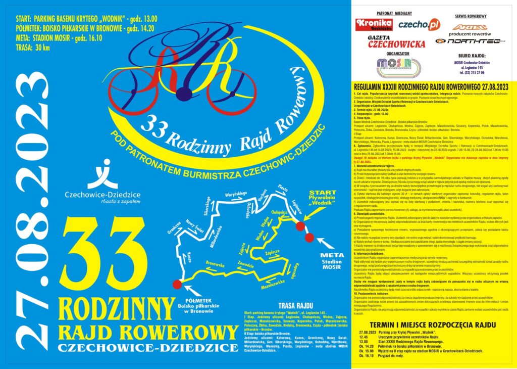 plakat- 33 Rajd Rowerowy